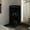 Black, variant on White Modern Corner Bar Cabinet / Display Decanters on Open Shelves