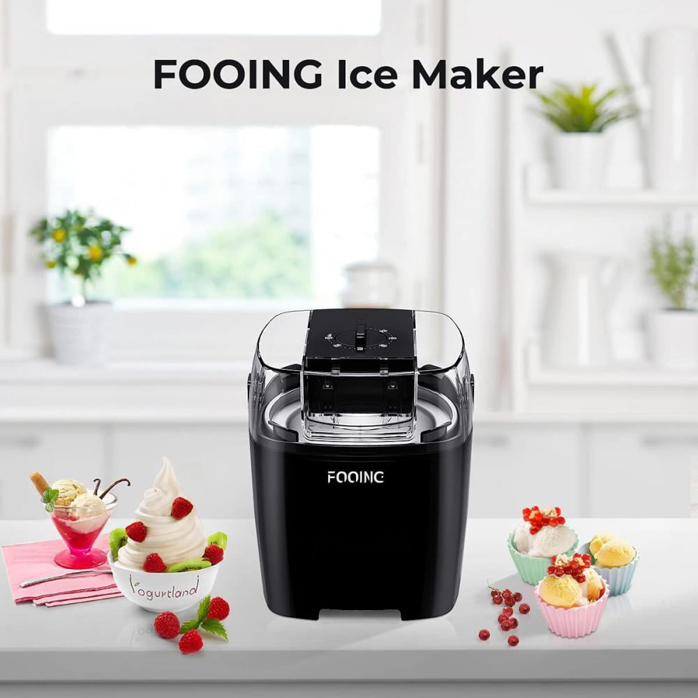 Homtone Ice Cream Maker 2.64 Quart for Making Homemade Soft Ice  Cream,Gelato,Sorbet within 60 min,Keep Cooling for 2H,No pre-Freezing  Automatic Ice