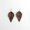 Brown, variant on Bohemian Leopard Cheetah Spread Leaf Faux Leather Earrings Women Boho Jewelry
