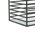 Better Homes & Gardens Ribbed Metal Storage Basket, Matte Black