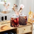thumbnail image 6 of Ribbons Hearts Valentine Translucent Plastic Cans Storage Canisters with Lid Set of 4, 6 of 7