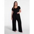 thumbnail image 2 of Joyspun Women’s Modal Blend Ribbed Sleep Pants, 29'' Inseam, Sizes XS-3X, 2 of 6