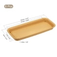 thumbnail image 2 of Unique Bargains 30.5x14cm Plastic Rectangular Plant Pot Saucer Drip Tray, Terracotta 6 Count, 2 of 5