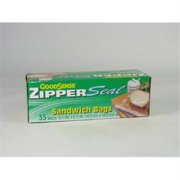 GoodSense ZipperSeal Sandwich Bags, 6.5in X 5.875in, 35 Ct
