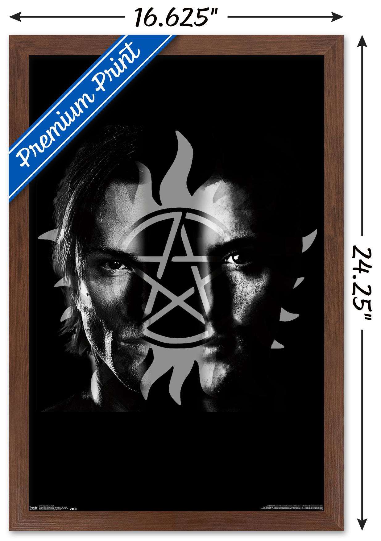 Supernatural - Split Wall Poster, 14.725" x 22.375", Framed