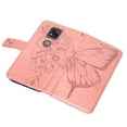 thumbnail image 3 of Moto G Play (2021) Case, Dteck Embossed Butterfly PU Leather Credit Card Slots Wallet Case with Hand Strap for Motorola Moto G Play 2021, Rosegold, 3 of 7
