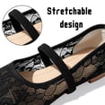 thumbnail image 4 of CHICVOMEY Mesh Ballet Flats for Women Breathable Ballet Flats with Buckle Fashion Fishnet Flats for Women Casual Work Flats, 4 of 9