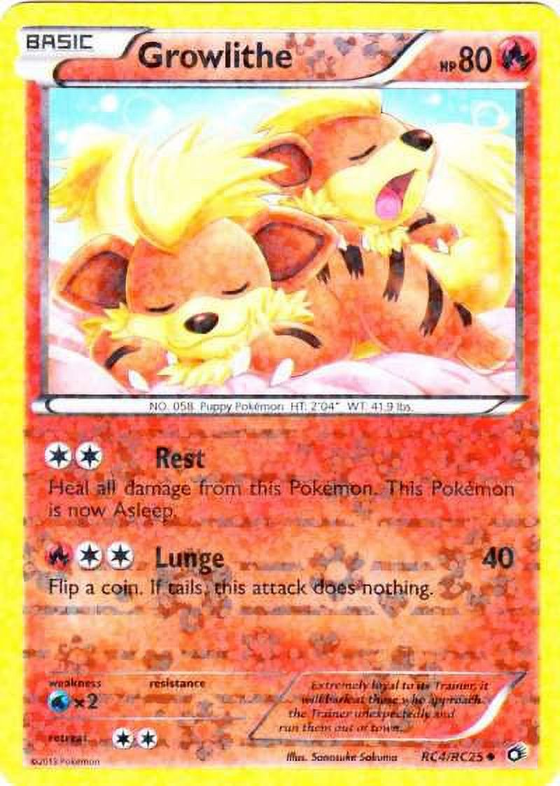 Pokemon Legendary Treasures Radiant Collection Uncommon Growlithe RC4