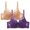 Khaki, variant on 2PC Plus Size Bras for Women's Push-Up Women's Leopard-Print Front Buckles Underwear No Steel Close Bra