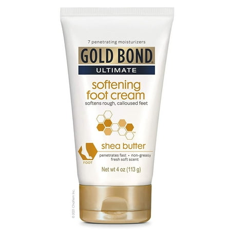 "Gold Bond Ultimate Softening Foot Cream With Shea Butter to Soften Rough & Calloused Feet, 4 oz."