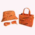 thumbnail image 5 of Bolsa Bolso de compras simple unisex con correa ajustable Graffiti Bolso de ocio con conjunto de sombrero, 5 of 5
