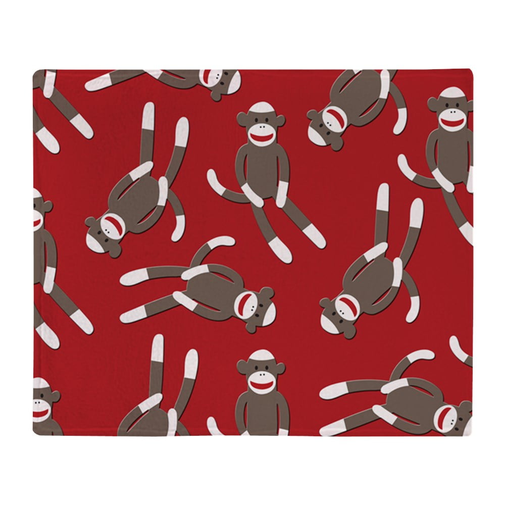sock monkey blanket