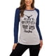 thumbnail image 3 of Camiseta de manga larga con diseño de patchwork para mujer, jersey navideño para mujer, camiseta estampada de manga larga para mujer, camiseta con bloques de color para mujer, funcionalidad versátil, 3 of 6