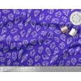 thumbnail image 3 of Soimoi Blue polyester Crepe Fabric Crystal Stone Geometric Print Fabric by Yard 42 Inch Wide, 3 of 3