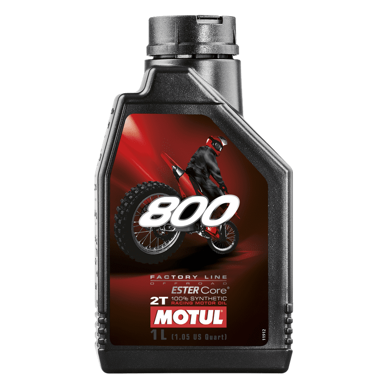 Motul, 800 2T Off-Road Synthetic Oil, 1L 104038, Wet Motorcycle