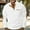 White, variant on Mens Waffle Long Sleeve Shirt Man Long Sleeve Solid Color Round Neck Button Fashion Fallow Blouse Army Green 3X