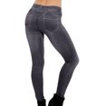thumbnail image 2 of frariair High Waisted Leggings for Women Jeans Pants Pocket Plus Size Length Fitness Denim Slim Leggins Women's Black, 2 of 9