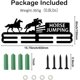 thumbnail image 2 of Exhibidor de medallas ecuestres, soporte para medallas de salto ecuestre, estante de pared para premios, soporte para cintas, exhibidor de cintas de caballos, regalo para atletas, 2 of 9