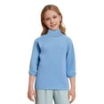 thumbnail image 2 of XinLfly Girls Clothes Clearance Warm Knit Sweater Pullover Long Sleeve Soft Turtleneck High Neck Solid Children Autumn Sweater,Blue,Blue 8-9, 2 of 7