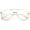 Gold / Clear, variant on Classic Metal Aviator Eye Glasses Double Nose Bridge Clear Lens 55mm (Gunmetal / Clear)