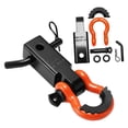 thumbnail image 1 of Kits de remolque de accesorios de bloque receptor de enganche de grillete para camiones, coches, SUV naranja y negro, 1 of 8
