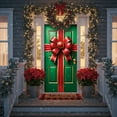 thumbnail image 6 of Upgraded 35 X 71 Inch Christmas Door Cover Christmas Door Curtain Christmas Day Door And Wall Decoration Festival Party Decoration X, 6 of 9