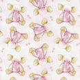 thumbnail image 4 of David Textiles 21" x 18" 100% Cotton Sleepytime Elephants Precut Sewing & Craft Fabric, Pink, 4 of 7