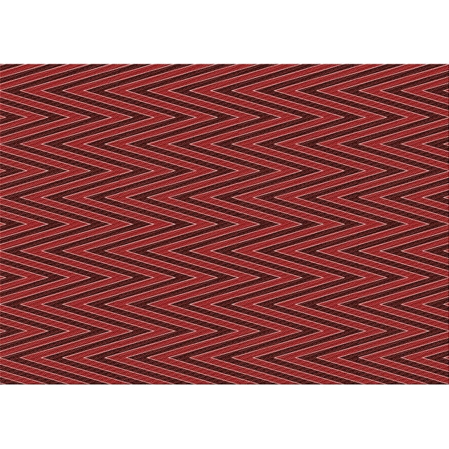 Ahgly Company Machine Washable Indoor Rectangle Transitional Cranberry Red Area Rugs, 5' x 7'
