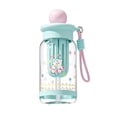 thumbnail image 4 of Plastic Straw Cup - Fun Cartoon Design Reusable Drinking Cup with Straw - BPA Free Water Tumbler for Home Kitchen Daily Use -, 4 of 4