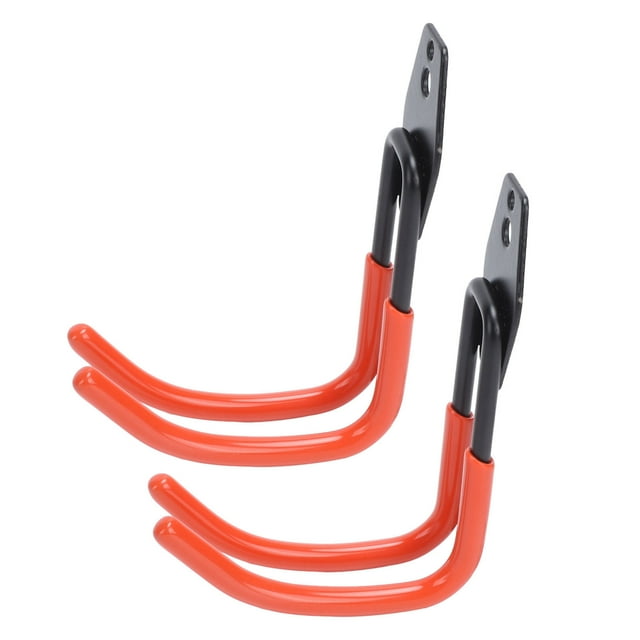 Crochets de Garage, Crochets de Rangement pour Outils de Garage, Cintres pour Échelle, Rallonge, Câble à Outils, Crochet Mural Grand Utilitaire pour Garage, Outils de Jardin, Vélos, 2 Pcs
