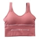 thumbnail image 1 of Sonducket Top corto con tirantes deportivos para mujer, ropa interior deportiva para niña, sujetador con tirantes transpirables para Chinlon, lencería Ropa interior granate Sonducket AP000410-03, 1 of 1