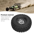 thumbnail image 3 of 4pcs RC Crawler Wheels Hub and Tires Set, Anti Scratch Plastic Aluminum Alloy Wheel Rim Kit for RC Car 120x46mm, 3 of 7