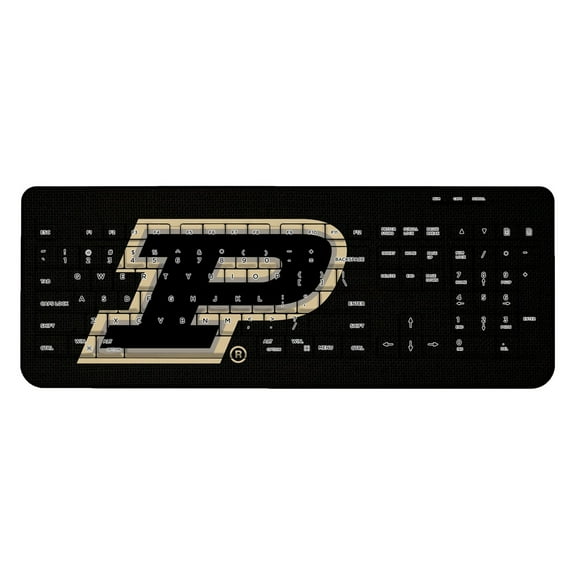 Purdue Boilermakers Solid Design Wireless Keyboard