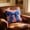 Flag Bow, variant on 4th of July Embroidered Throw Pillow, 18x18 Inch Patriotic Star Decor Tufted Patterned Linen Cushion Case for Sofa Couch (1PC)