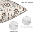 thumbnail image 3 of Pofeuu Anchors with Rope Print Double-sided plush pillowcase Square Throw Pillow Covers Pillows Cover for Living Room Bedroom Sofa Couch Cushion Cover（No pillow core）-18"x18", 3 of 7