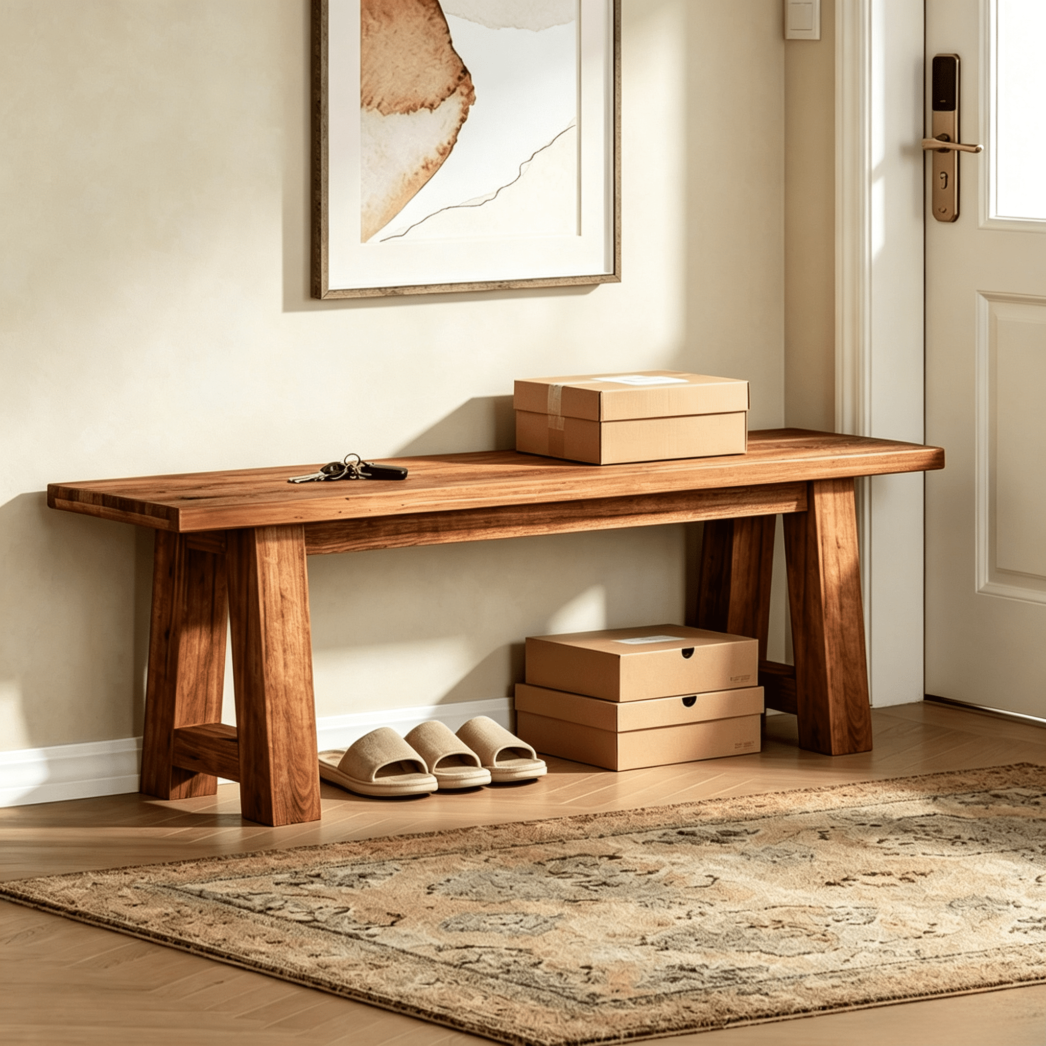 Solid Bench Chair