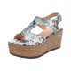 thumbnail image 2 of Sandalias de mujer Casual cinturón hebilla tacón alto Sexy serpiente patrón estilo romano plataforma cuñas zapatos Wmkox8yii sa3592, 2 of 9