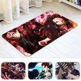 thumbnail image 2 of Alfombrilla de franela con estampado gráfico de Demon Slayer para baño, cocina, entrada, decoración del hogar, 2 of 5