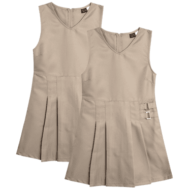 Beverly Hills Polo Club Girls School Uniform Dress - Sleeveless Pleated Girls Dresses for School 2 Pack