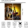 thumbnail image 2 of Rustic Red Wine Kitchen Curtains Retro Farmhouse Countryside Black Brown Fruit Bottle Curtains for Bedroom Living Room Cafe Romantic Women Drapes 2 Panels Set,Total Size 84 x 84 Inch, 2 of 6