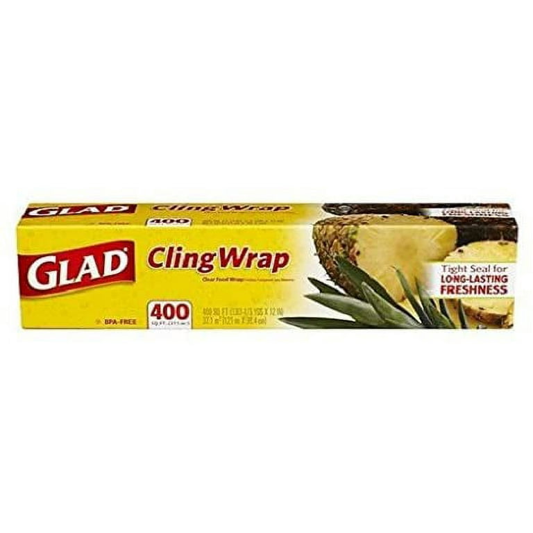 Glad Cling plastic Wrap, 2 pk./400 sq. ft. Clear — Syessa