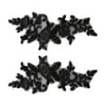 thumbnail image 4 of 1 par de apliques de encaje, adornos de encaje, apliques con motivo de lentejuelas, apliques bordados para Negro, 4 of 9