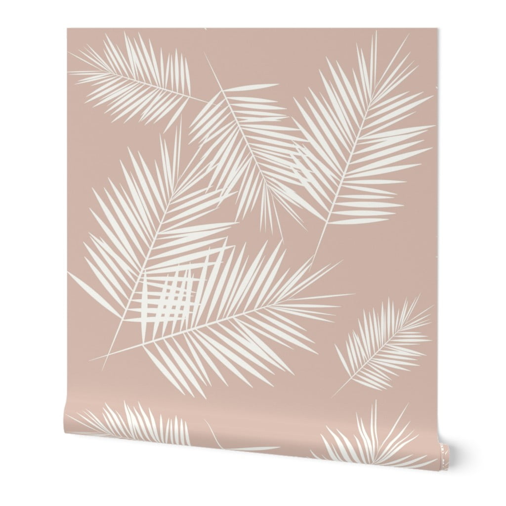 Wallpaper Roll Tropical Palms On Pink Palm Tree Leaves Summer 24in X 27ft Walmart Com Walmart Com wallpaper roll tropical palms on pink palm tree leaves summer 24in x 27ft walmart com