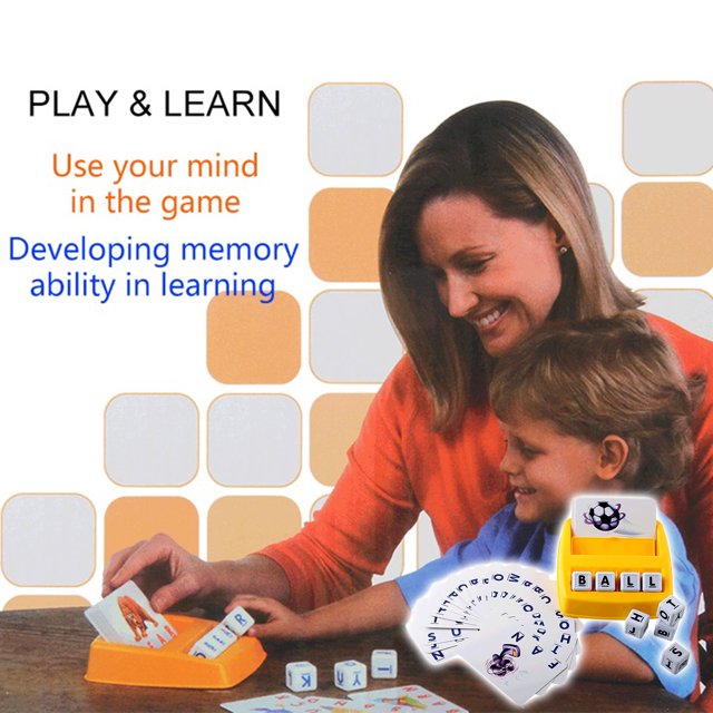 Educational Alphabet Games, Cognitive Skills Toys, Letter Matching, Colorful Board Design, for Preschool Kids, Early Learning Activity, Brain Teasers, Activity Set, Learning Games, Hzhnb