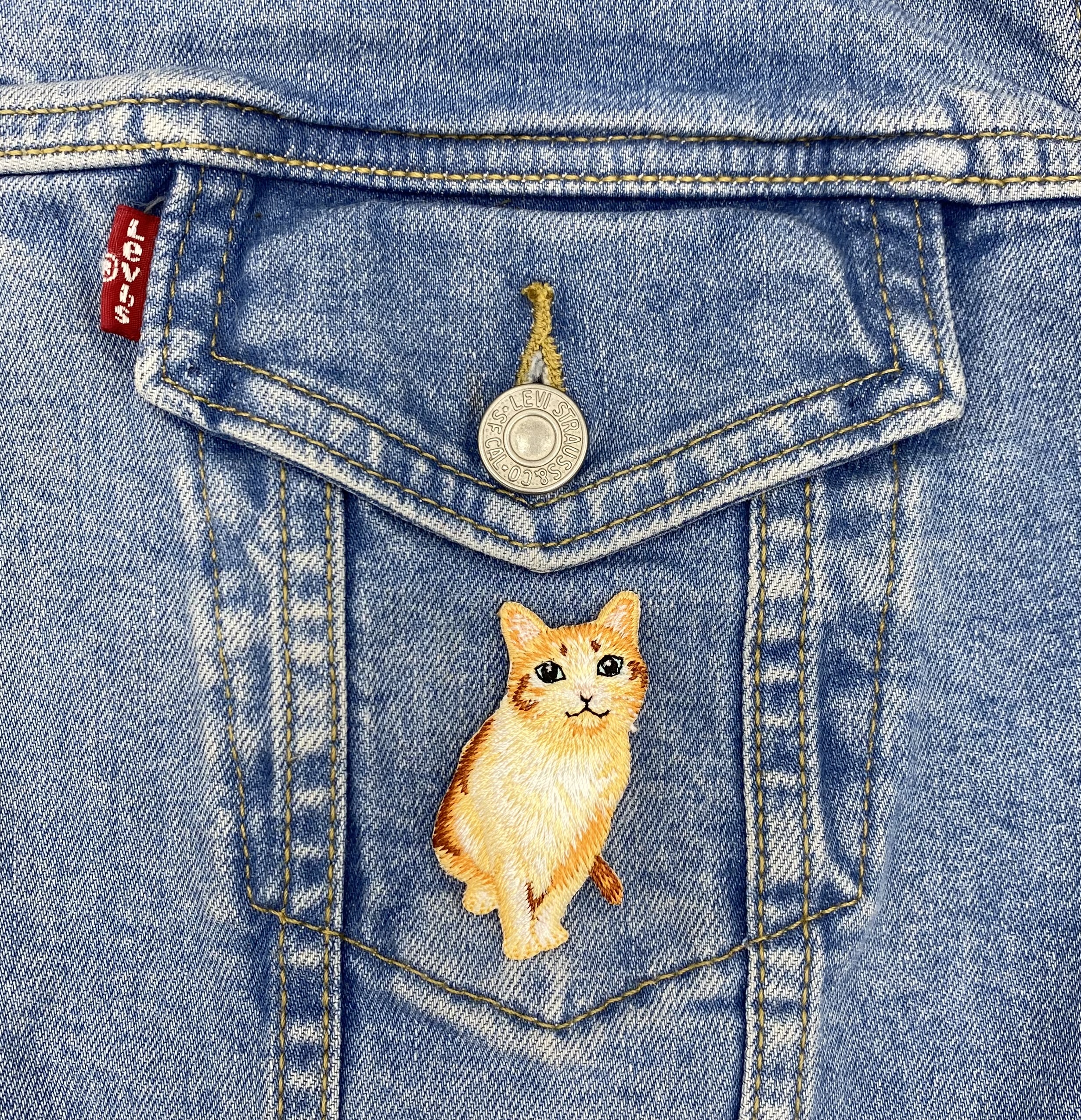 Kit Point De Croix Vintage Golden Bee « Love Me Love My Cat » - Neuf Dans Son Emballage