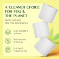 thumbnail image 3 of 100% Bamboo Toilet Paper | 3-Ply – Strong & Absorbent | Tree-Free, FSC Certified, BPA/PFAS-Free | Septic-Safe, Lint-Free | 6 Rolls (1800 Sheets) |, 3 of 5