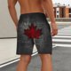 thumbnail image 4 of Pantalones Cortos para Hombre de Cintura Elástica con Bolsillos Pantalones de Playa de Impresión Casual, Poliéster Ligero de Moda para la Primavera Verano Al Aire Libre Y el Uso Diario, 4 of 5