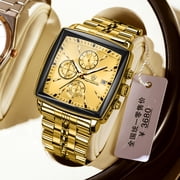 Men's business steel belt quartz fashion three-eye six-pin watch