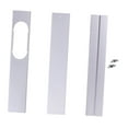 thumbnail image 3 of Tablero de marco de inserción de ventana deflectora de aire acondicionado, abatible, placa de sellado de ventana retráctil, Kit de ventilación de Paquete de tres, 3 of 8