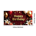 thumbnail image 3 of Happy Birthday Banner with Balloons and Stars Decors, Backdrop for Birthday Party Celebrations Photography Props Background Decorations, 3 of 7